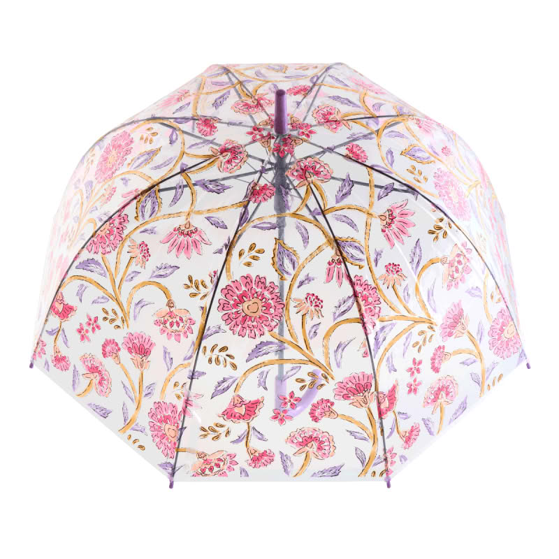 Ombrello con fiori rosa, per un'utile idea regalo donna o mamma